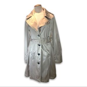 Miss Sixty Collection women Large silky Champagne Belted trench coat & pockets
